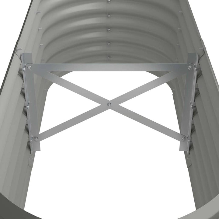 plantekasse 114x40x36 cm galvaniseret stål grå