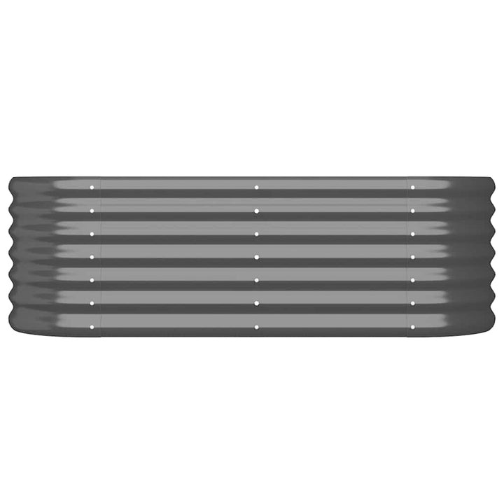 plantekasse 114x40x36 cm galvaniseret stål antracitgrå