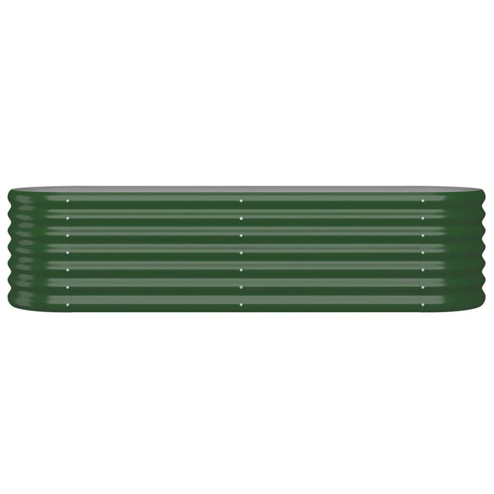 plantekasse 152x40x36 cm galvaniseret stål grøn