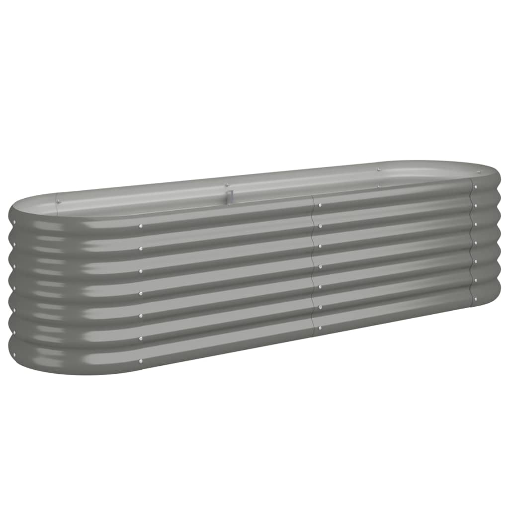 plantekasse 152x40x36 cm galvaniseret stål grå
