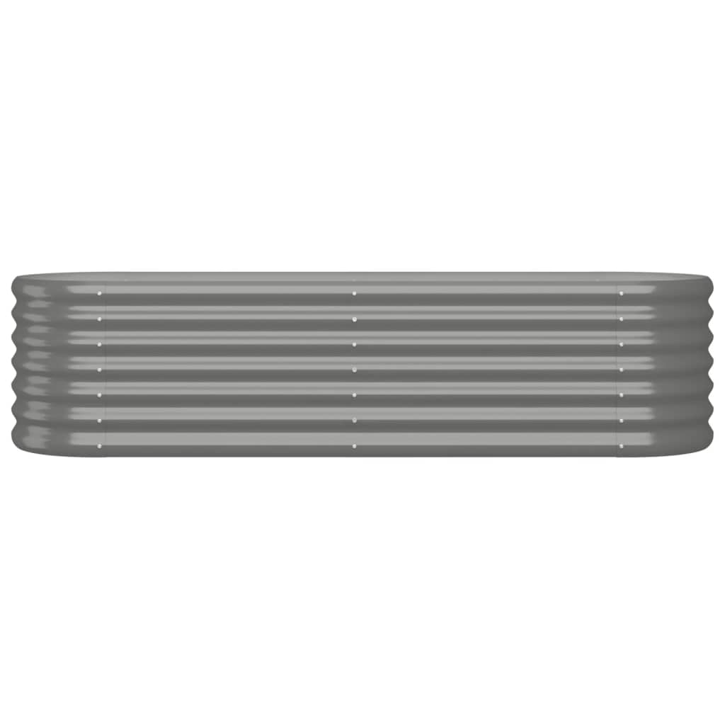 plantekasse 152x40x36 cm galvaniseret stål grå