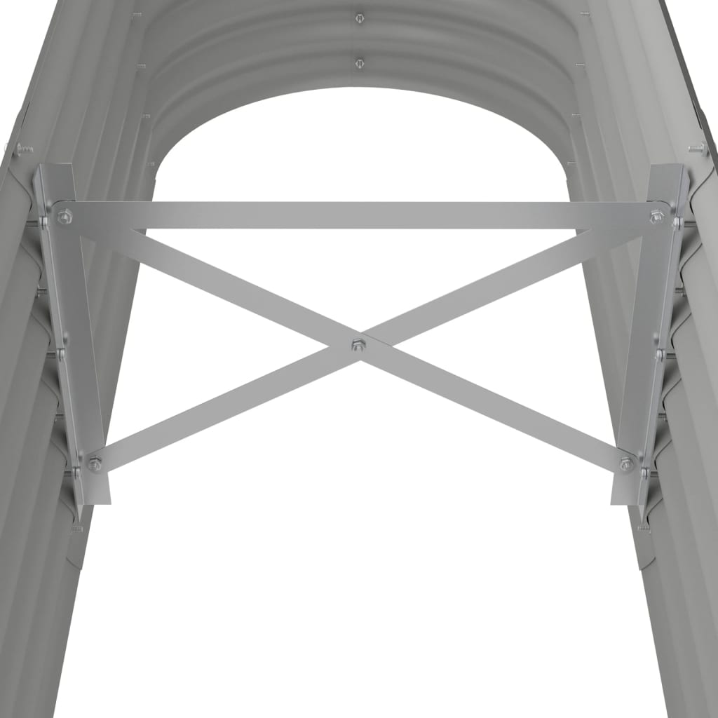plantekasse 152x40x36 cm galvaniseret stål grå