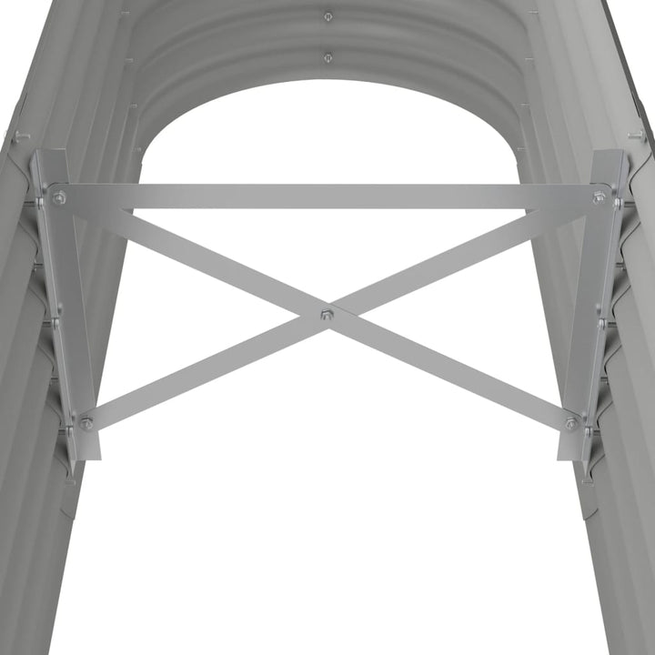 plantekasse 152x40x36 cm galvaniseret stål grå