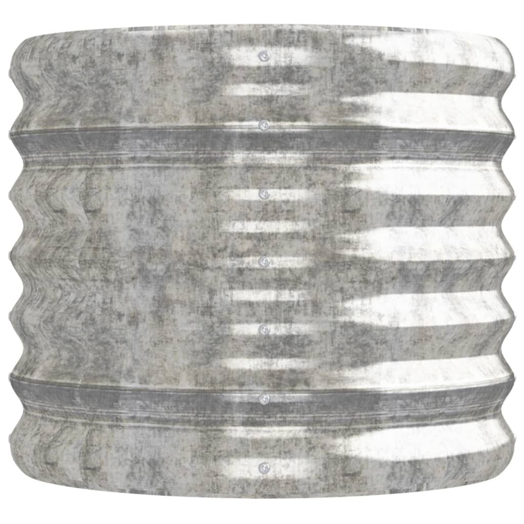 plantekasse 152x40x36 cm galvaniseret stål sølvfarvet