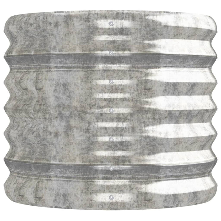 plantekasse 152x40x36 cm galvaniseret stål sølvfarvet