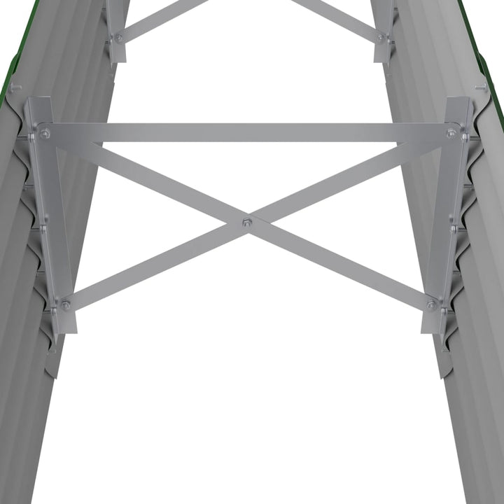 plantekasse 224x40x36 cm galvaniseret stål grøn
