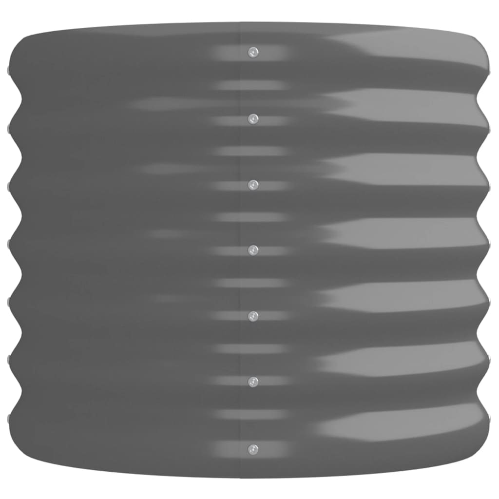 plantekasse 224x40x36 cm galvaniseret stål grå
