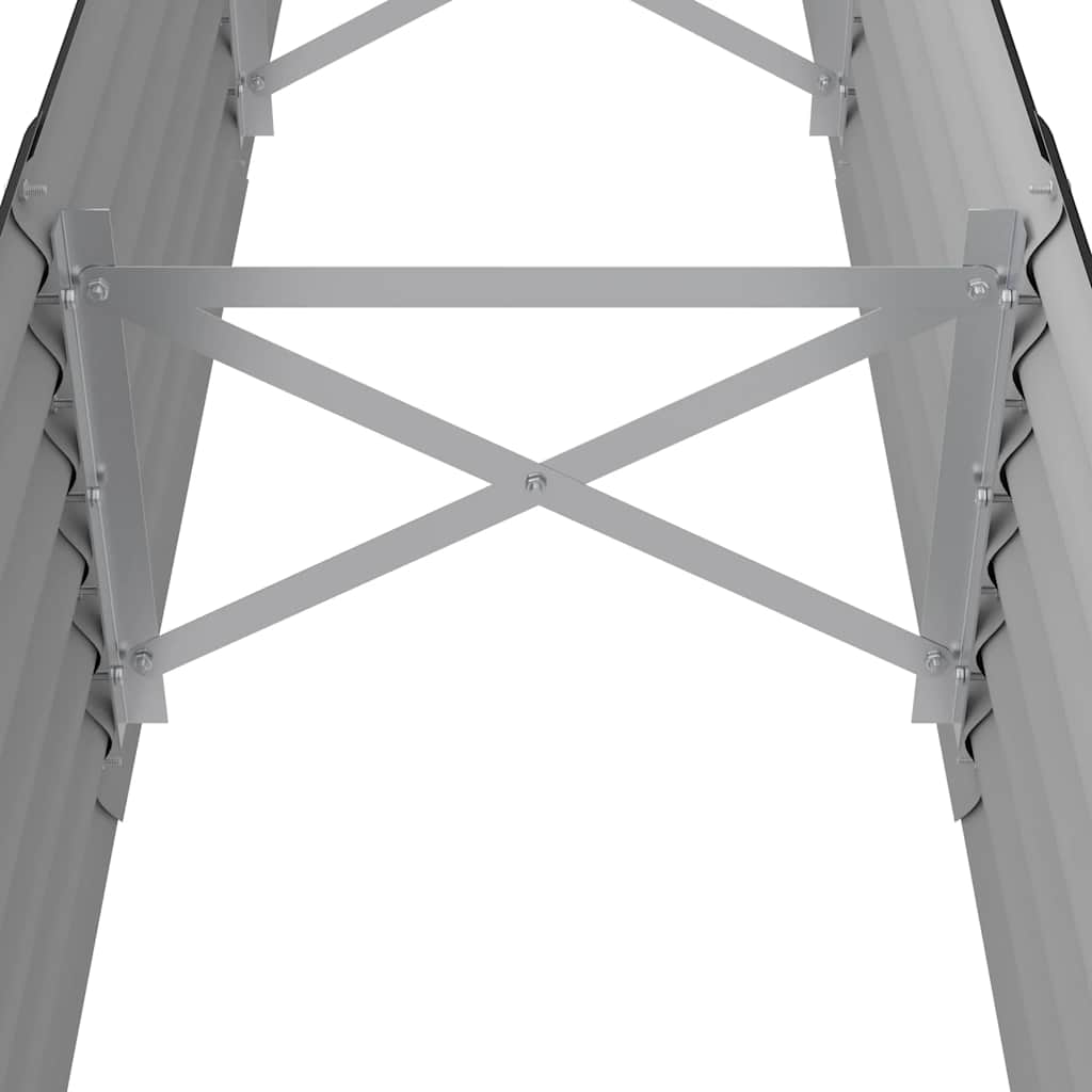 plantekasse 224x40x36 cm galvaniseret stål antracitgrå
