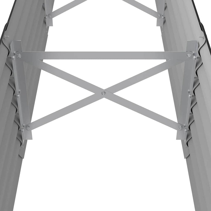 plantekasse 224x40x36 cm galvaniseret stål antracitgrå