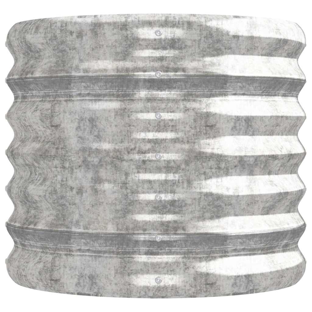 plantekasse 224x40x36 cm galvaniseret stål sølvfarvet