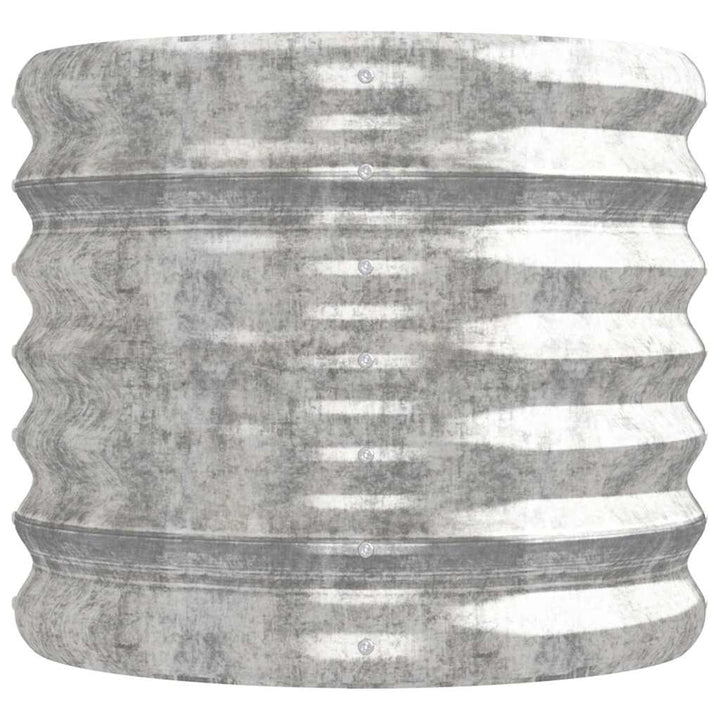 plantekasse 224x40x36 cm galvaniseret stål sølvfarvet