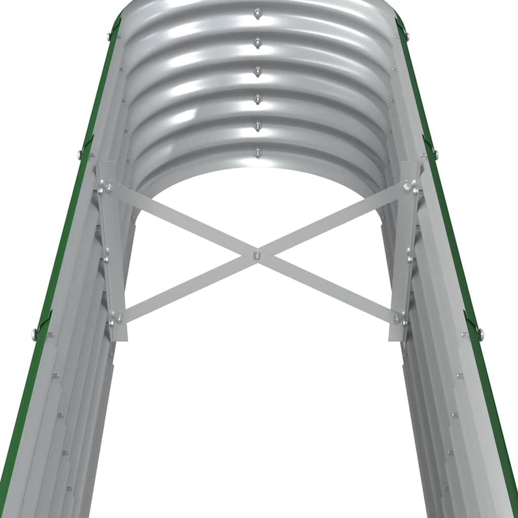 plantekasse 260x40x36 cm galvaniseret stål grøn
