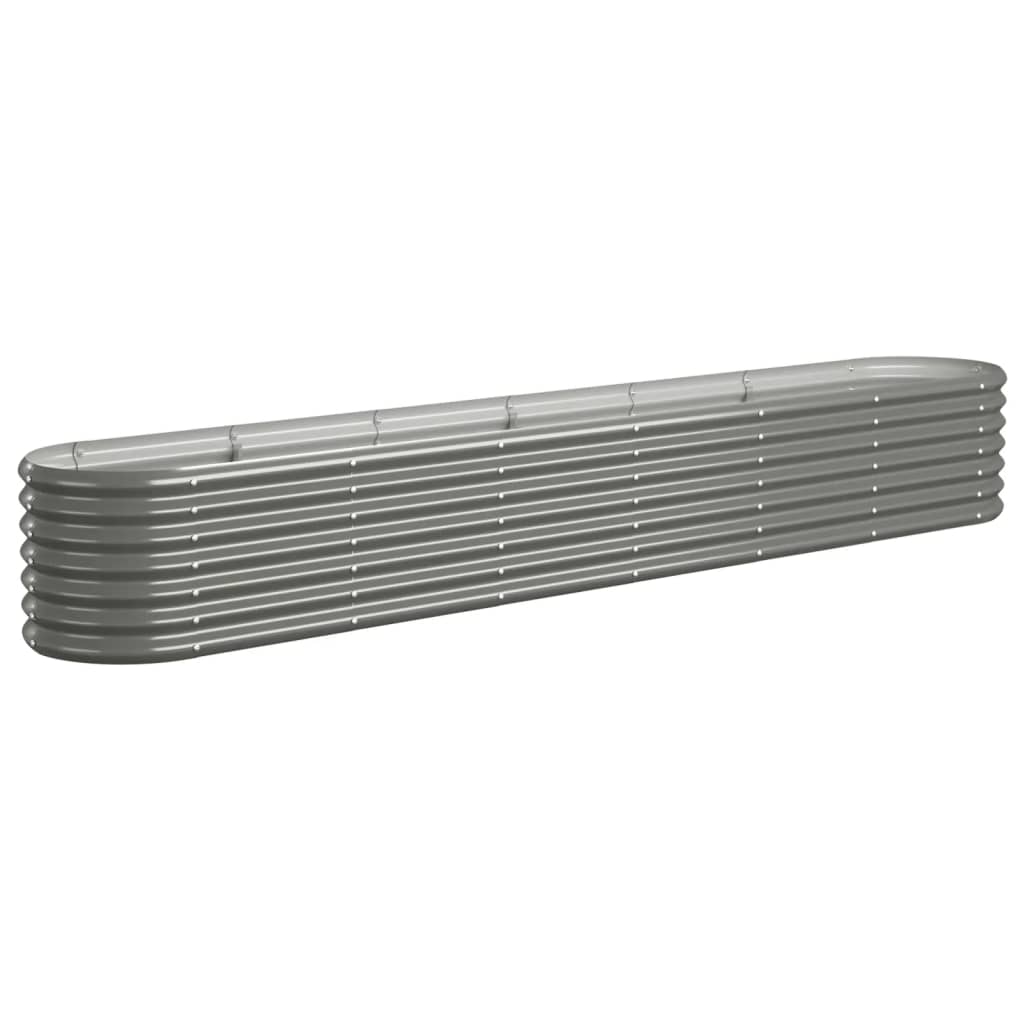 plantekasse 260x40x36 cm galvaniseret stål grå