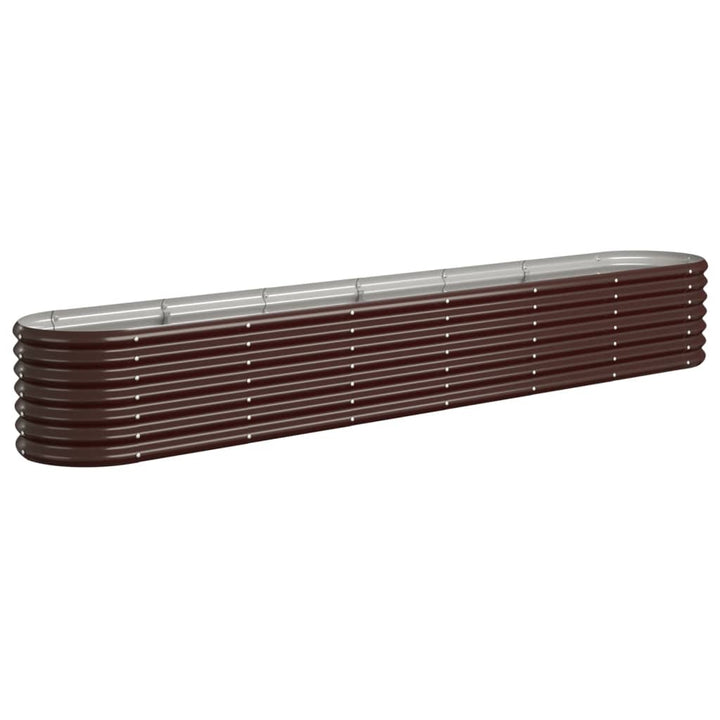 plantekasse 260x40x36 cm galvaniseret stål brun