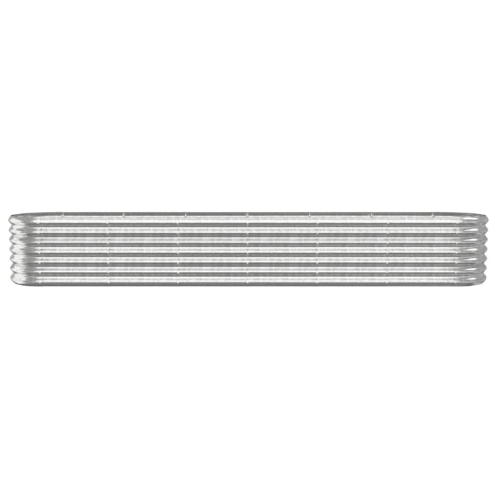 plantekasse 260x40x36 cm galvaniseret stål sølvfarvet