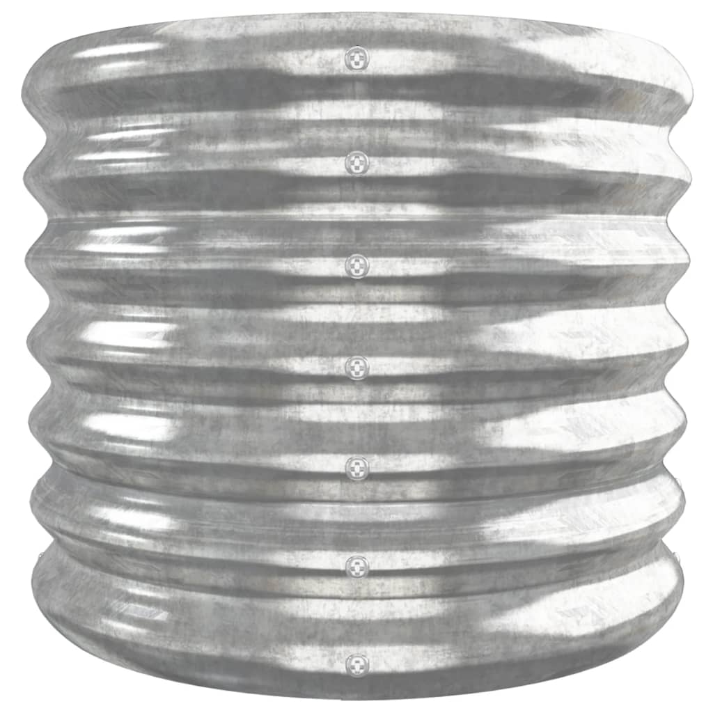 plantekasse 260x40x36 cm galvaniseret stål sølvfarvet