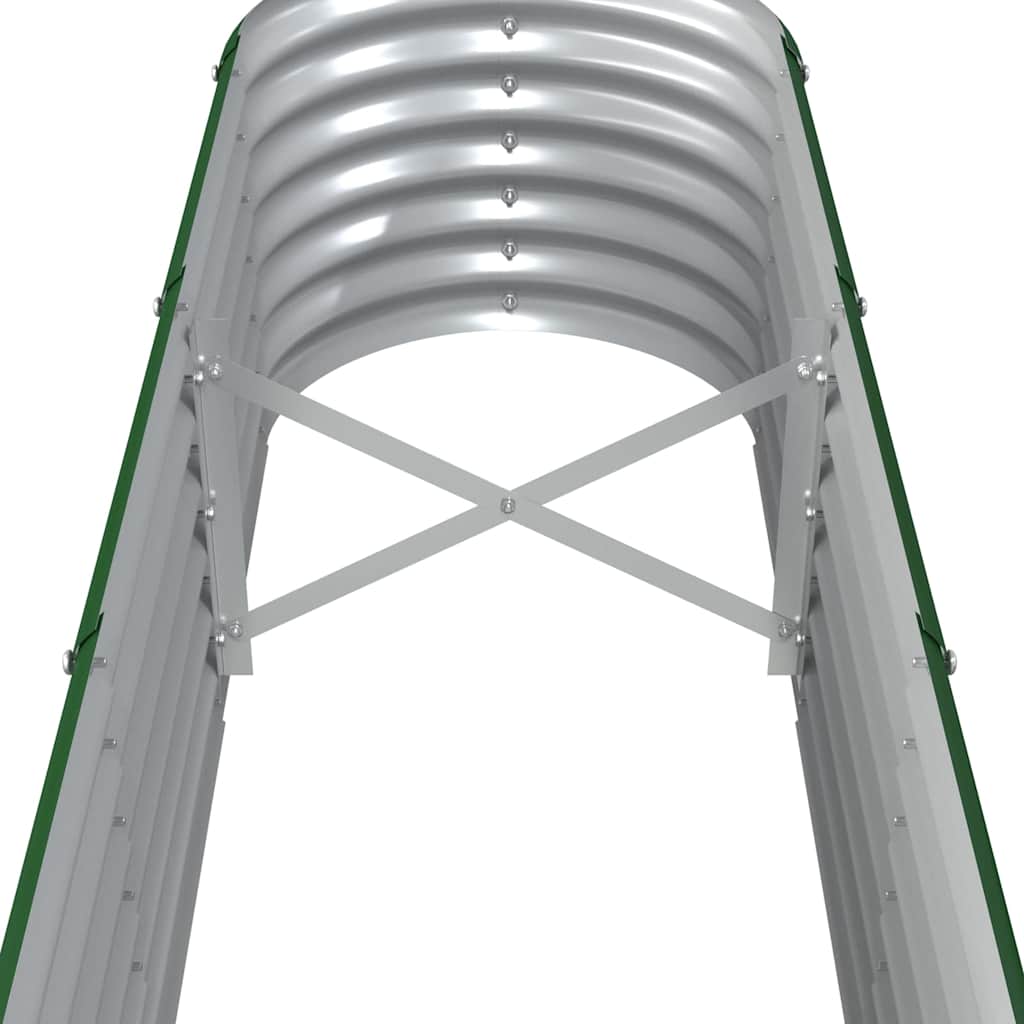 plantekasse 332x40x36 cm galvaniseret stål grøn