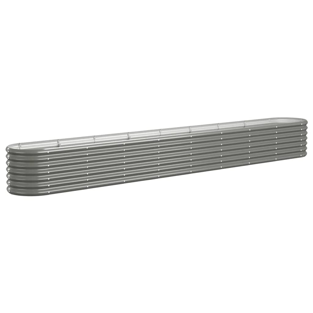 plantekasse 332x40x36 cm galvaniseret stål grå