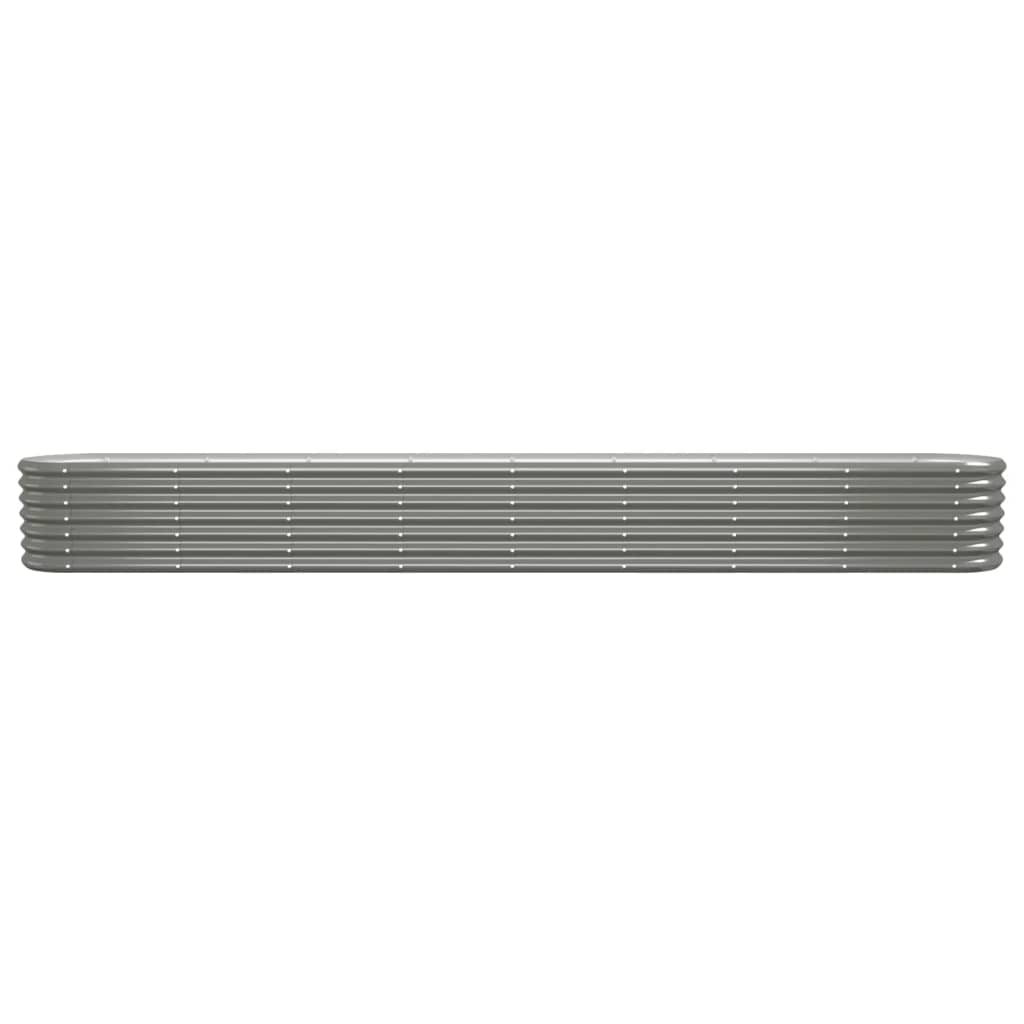 plantekasse 332x40x36 cm galvaniseret stål grå