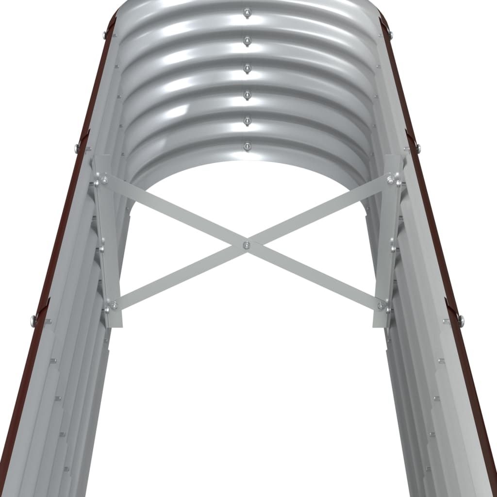 plantekasse 332x40x36 cm galvaniseret stål brun