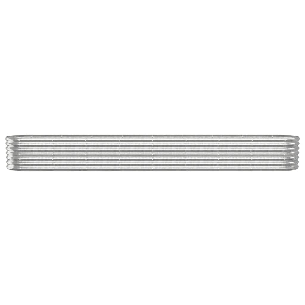 plantekasse 332x40x36 cm galvaniseret stål sølvfarvet