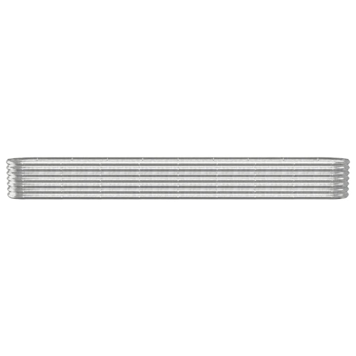 plantekasse 332x40x36 cm galvaniseret stål sølvfarvet
