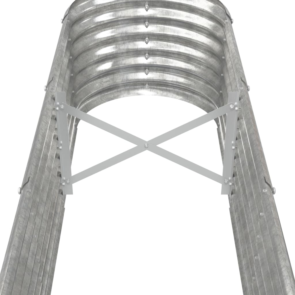 plantekasse 332x40x36 cm galvaniseret stål sølvfarvet