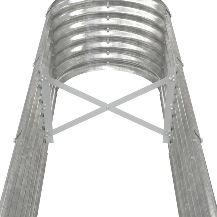 plantekasse 332x40x36 cm galvaniseret stål sølvfarvet