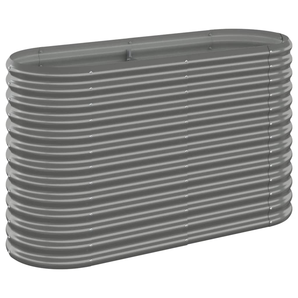 plantekrukke 114x40x68 cm galvaniseret stål grå