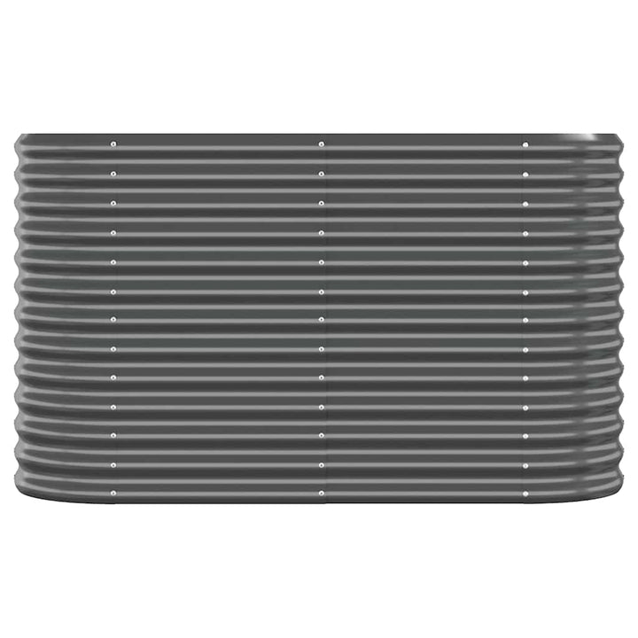 plantekasse 114x40x68 cm galvaniseret stål antracitgrå