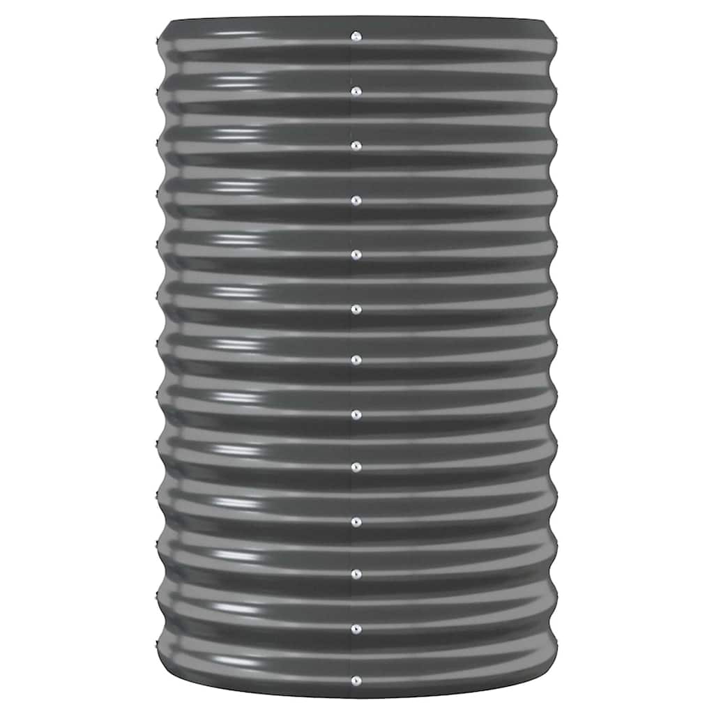 plantekasse 114x40x68 cm galvaniseret stål antracitgrå