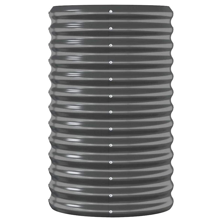 plantekasse 114x40x68 cm galvaniseret stål antracitgrå