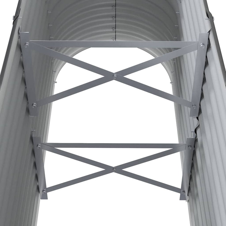 plantekasse 114x40x68 cm galvaniseret stål antracitgrå