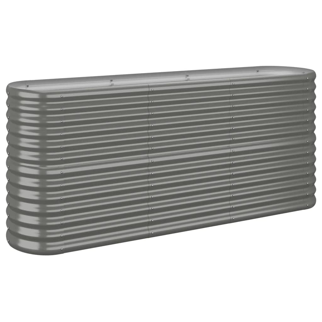 plantekasse 152x40x68 cm galvaniseret stål grå