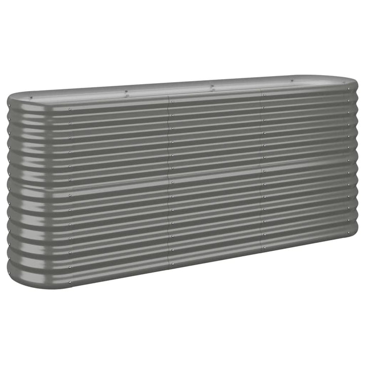 plantekasse 152x40x68 cm galvaniseret stål grå