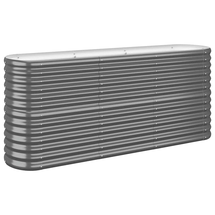 plantekasse 152x40x68 cm galvaniseret stål antracitgrå