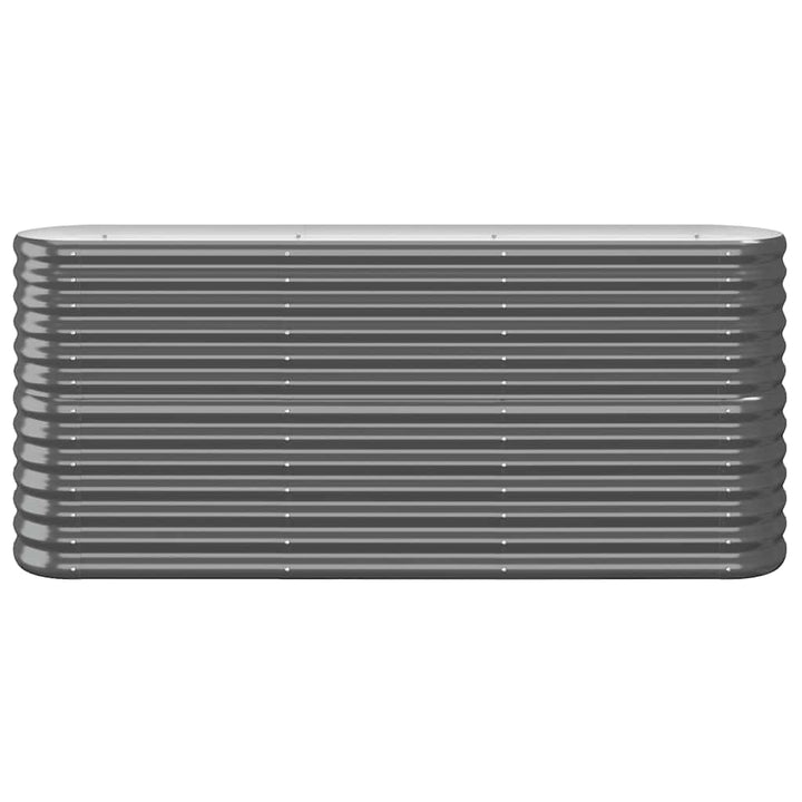 plantekasse 152x40x68 cm galvaniseret stål antracitgrå