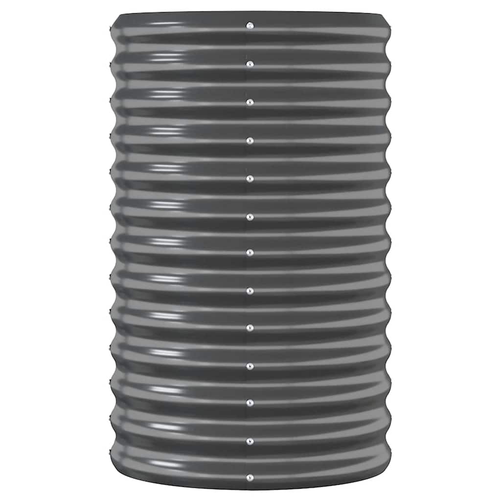 plantekasse 152x40x68 cm galvaniseret stål antracitgrå