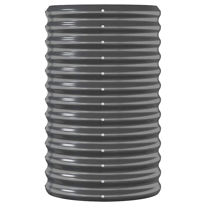plantekasse 152x40x68 cm galvaniseret stål antracitgrå