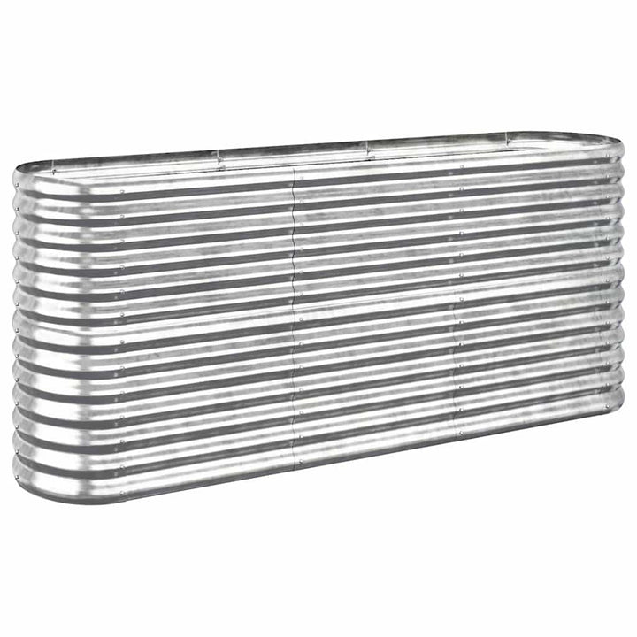 plantekasse 152x40x68 cm galvaniseret stål sølvfarvet