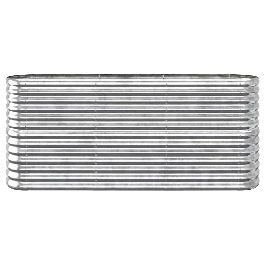 plantekasse 152x40x68 cm galvaniseret stål sølvfarvet