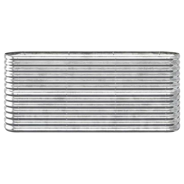 plantekasse 152x40x68 cm galvaniseret stål sølvfarvet