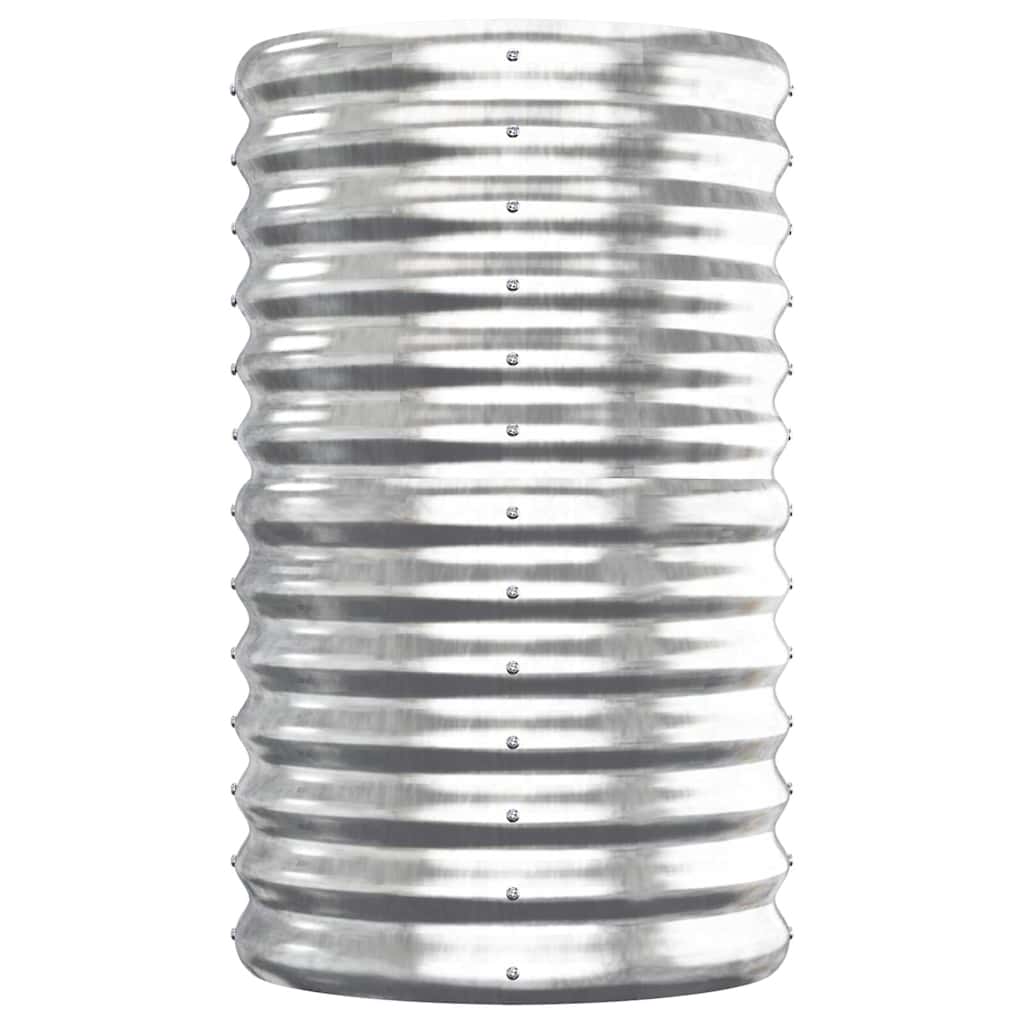 plantekasse 152x40x68 cm galvaniseret stål sølvfarvet