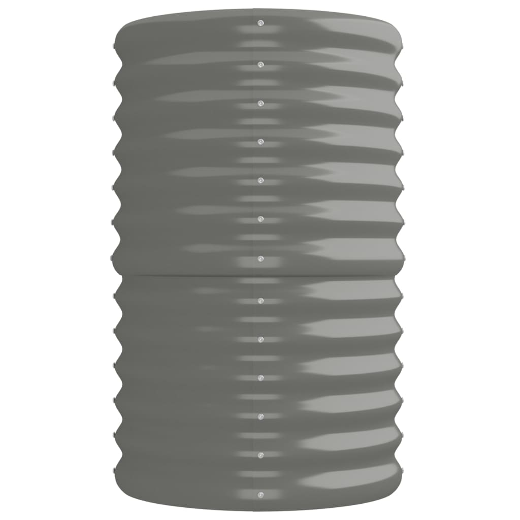 plantekasse 224x40x68 cm galvaniseret stål grå
