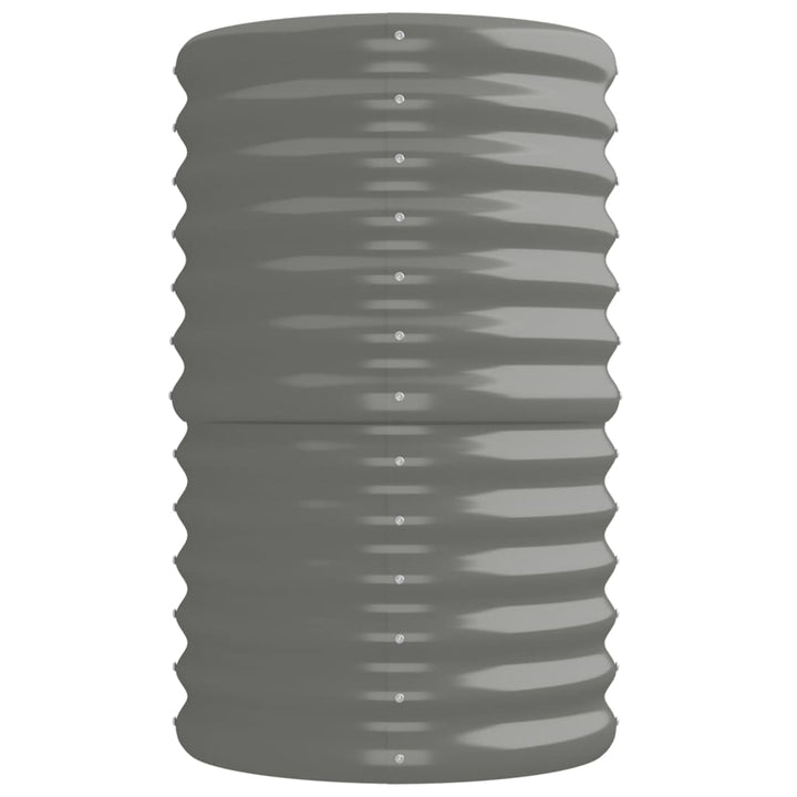 plantekasse 224x40x68 cm galvaniseret stål grå