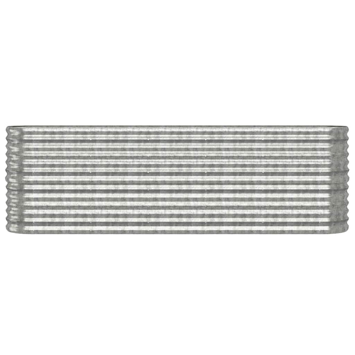 plantekasse 224x40x68 cm galvaniseret stål sølvfarvet