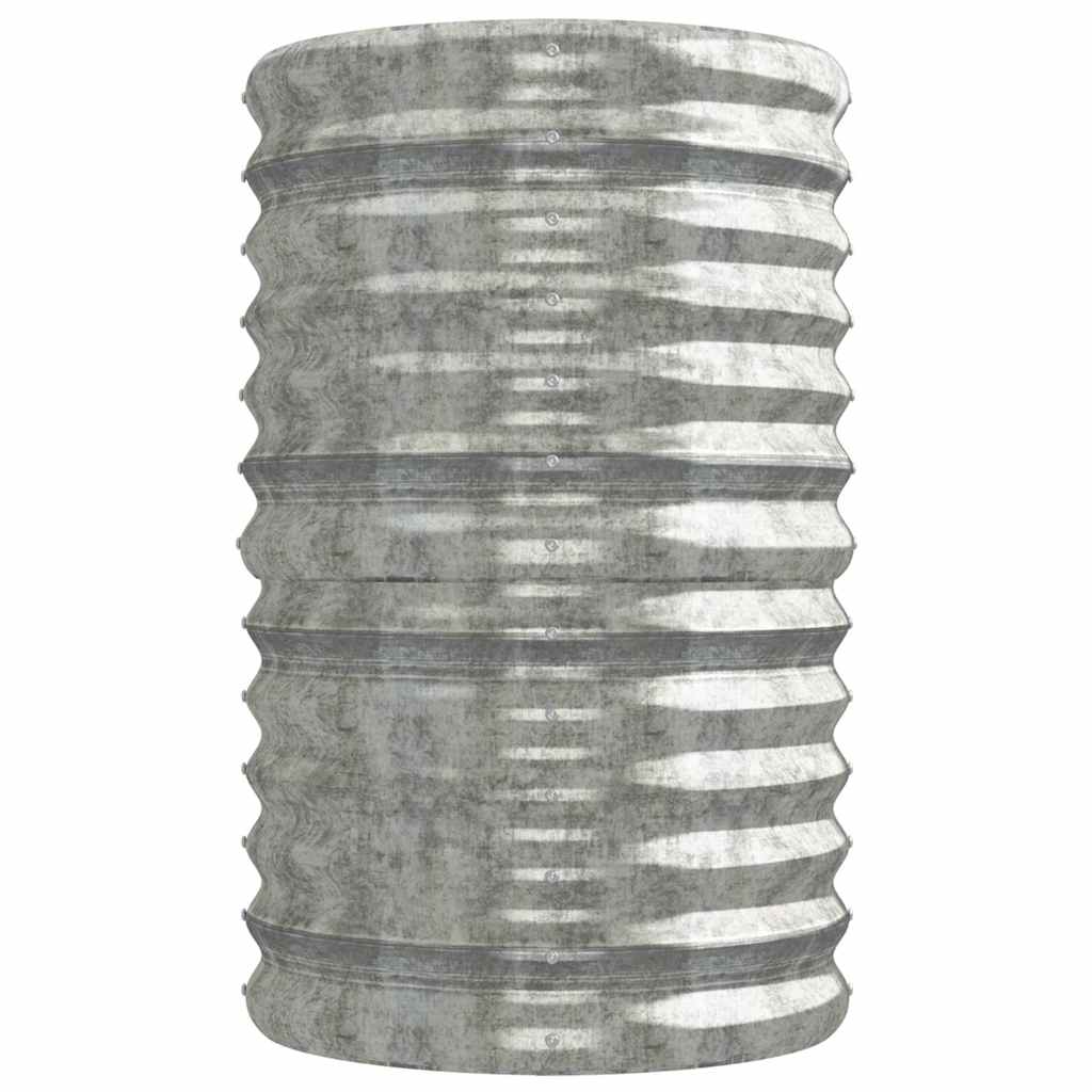 plantekasse 224x40x68 cm galvaniseret stål sølvfarvet