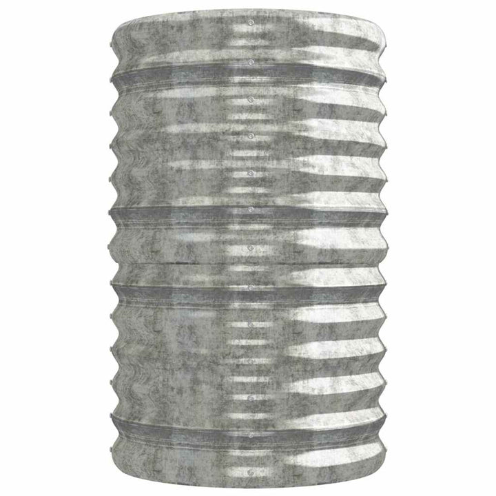 plantekasse 224x40x68 cm galvaniseret stål sølvfarvet