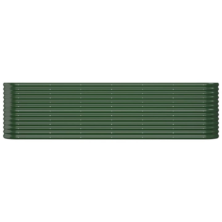 plantekasse 260x40x68 cm galvaniseret stål grøn