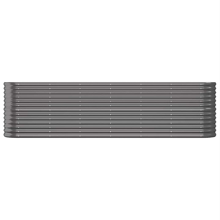 plantekasse 260x40x68 cm galvaniseret stål antracitgrå
